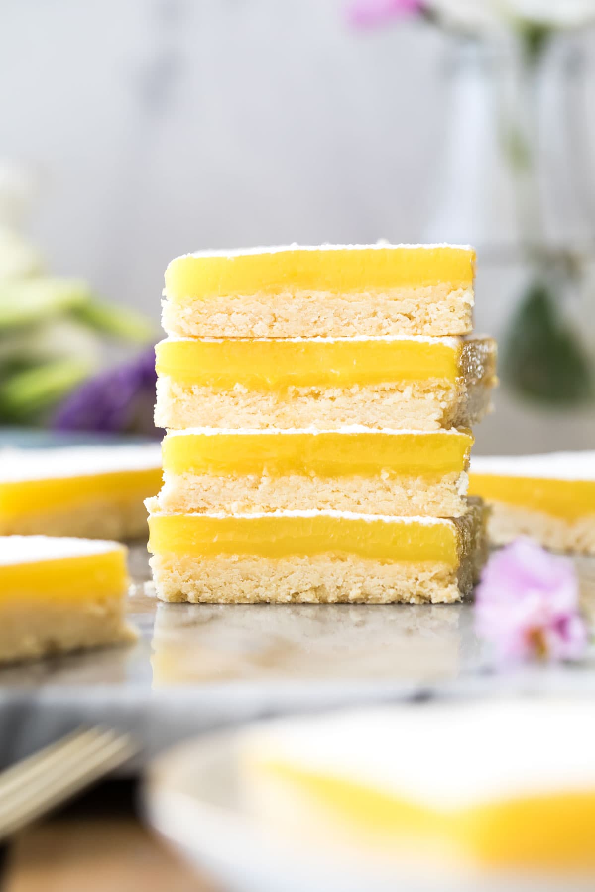 stack of 4 lemon bars