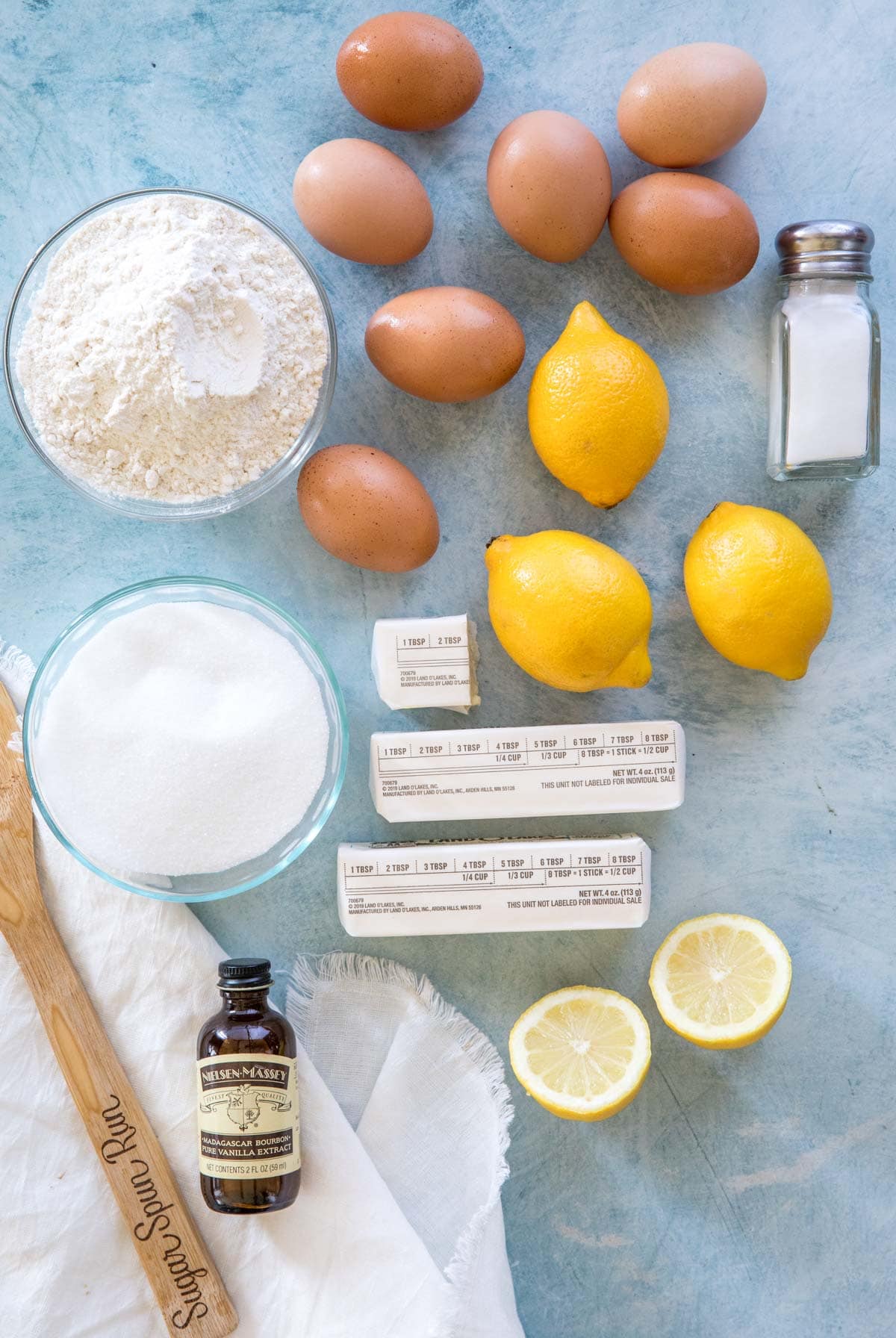 ingredients for lemon bars