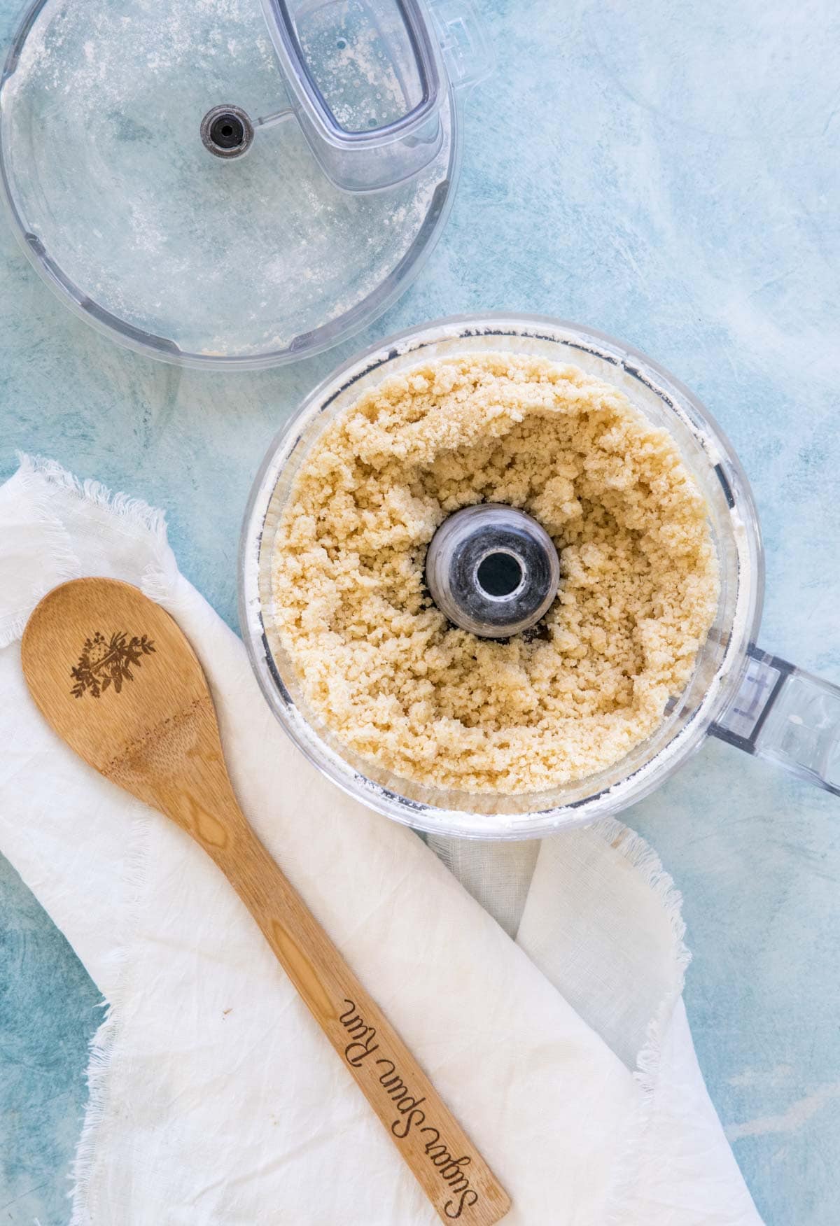 crumbly crust dough in food processor