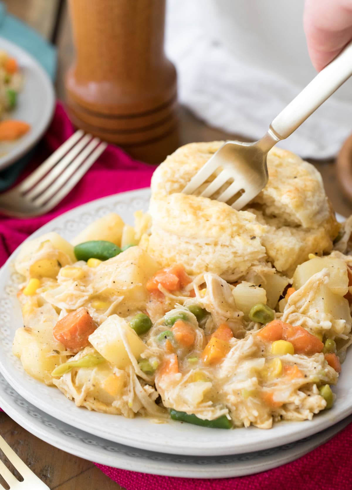 Chicken Pot Pie Soup - Sugar Spun Run