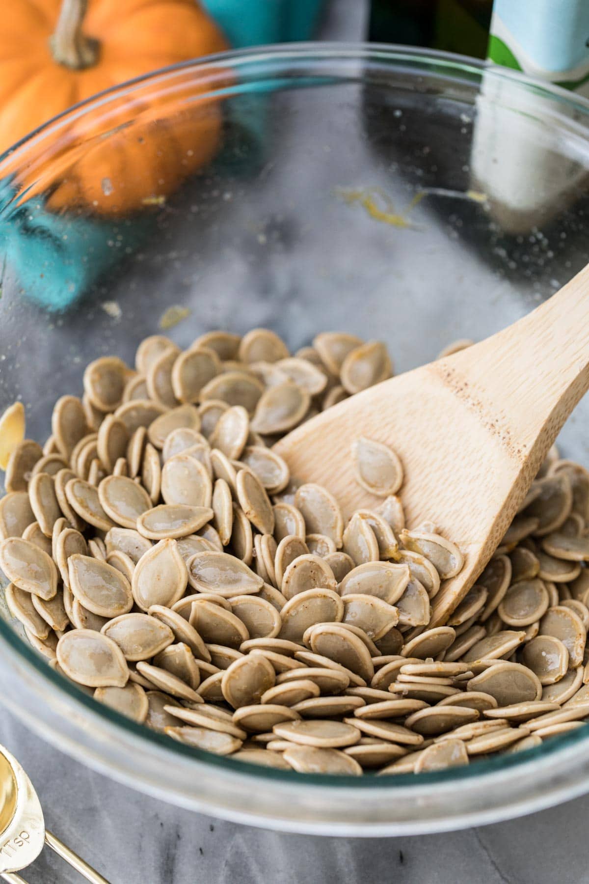 pumpkin seeds after boiling