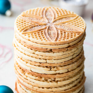 stack of pizzelle