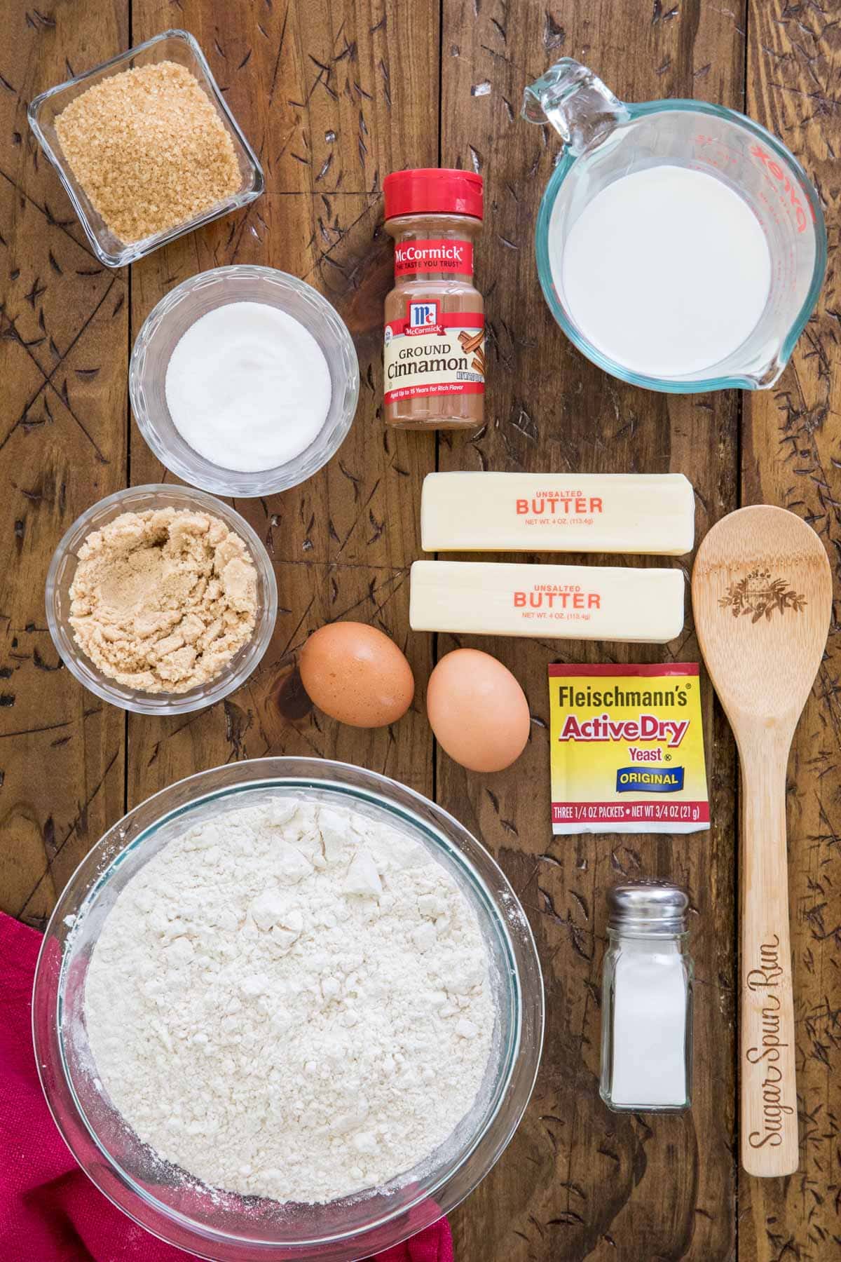 Ingredients for star bread