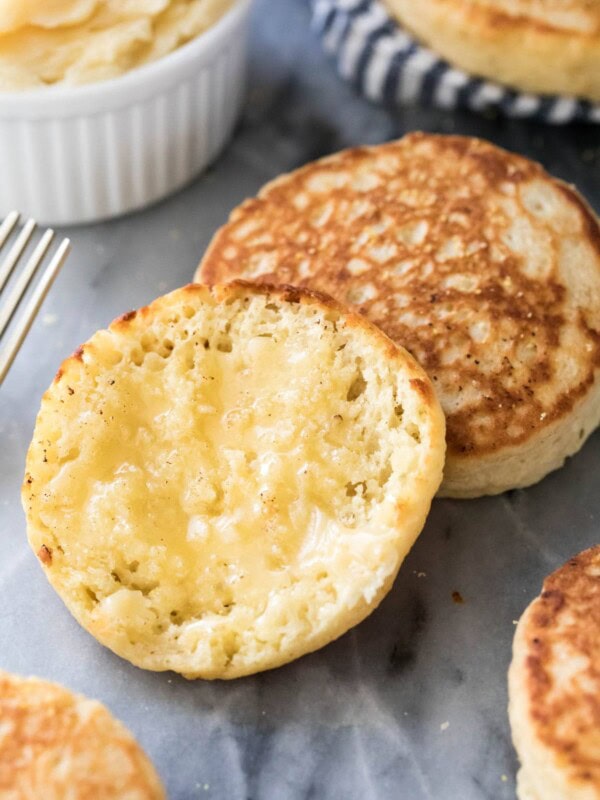 Split English muffin