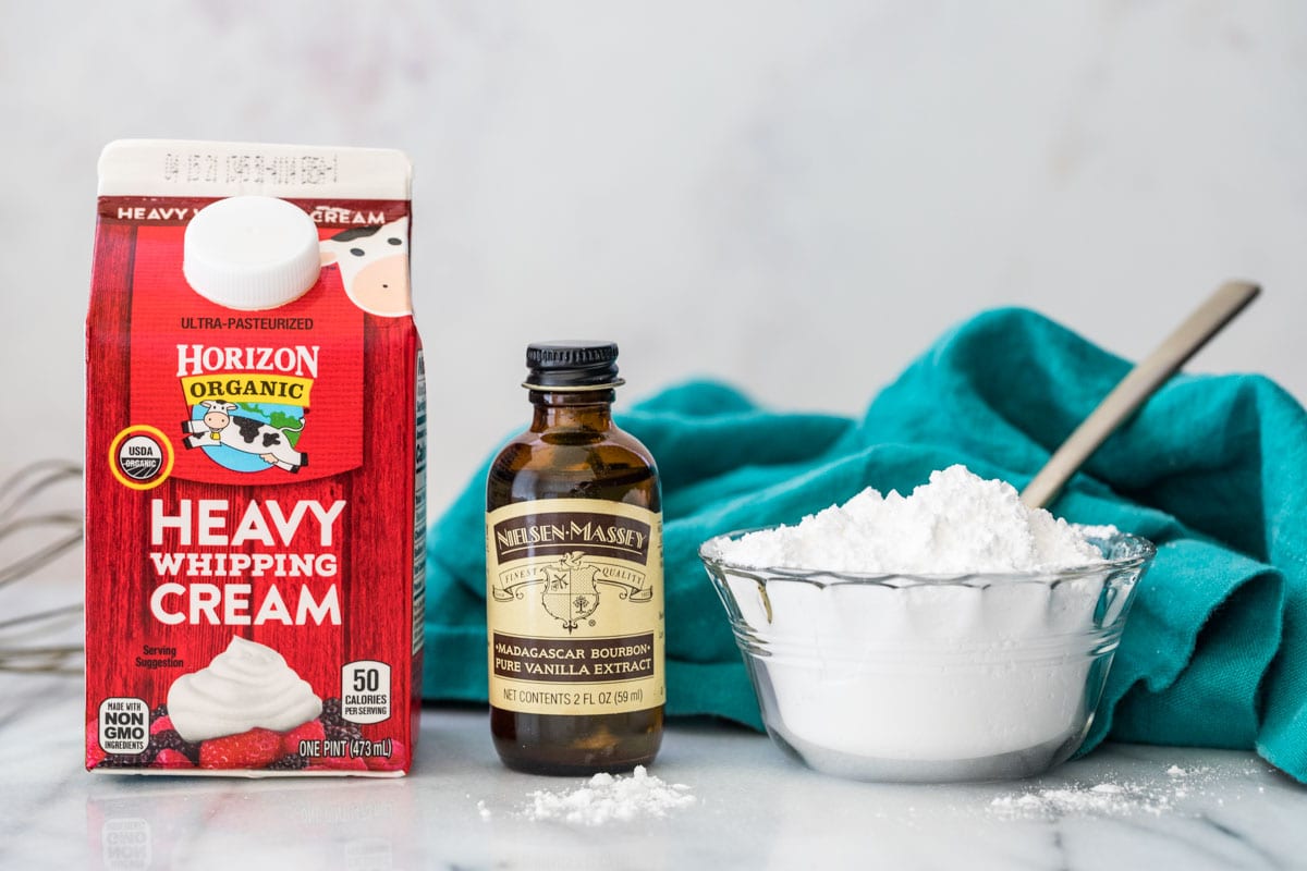 3 Ingredient Homemade Whipped Cream Recipe