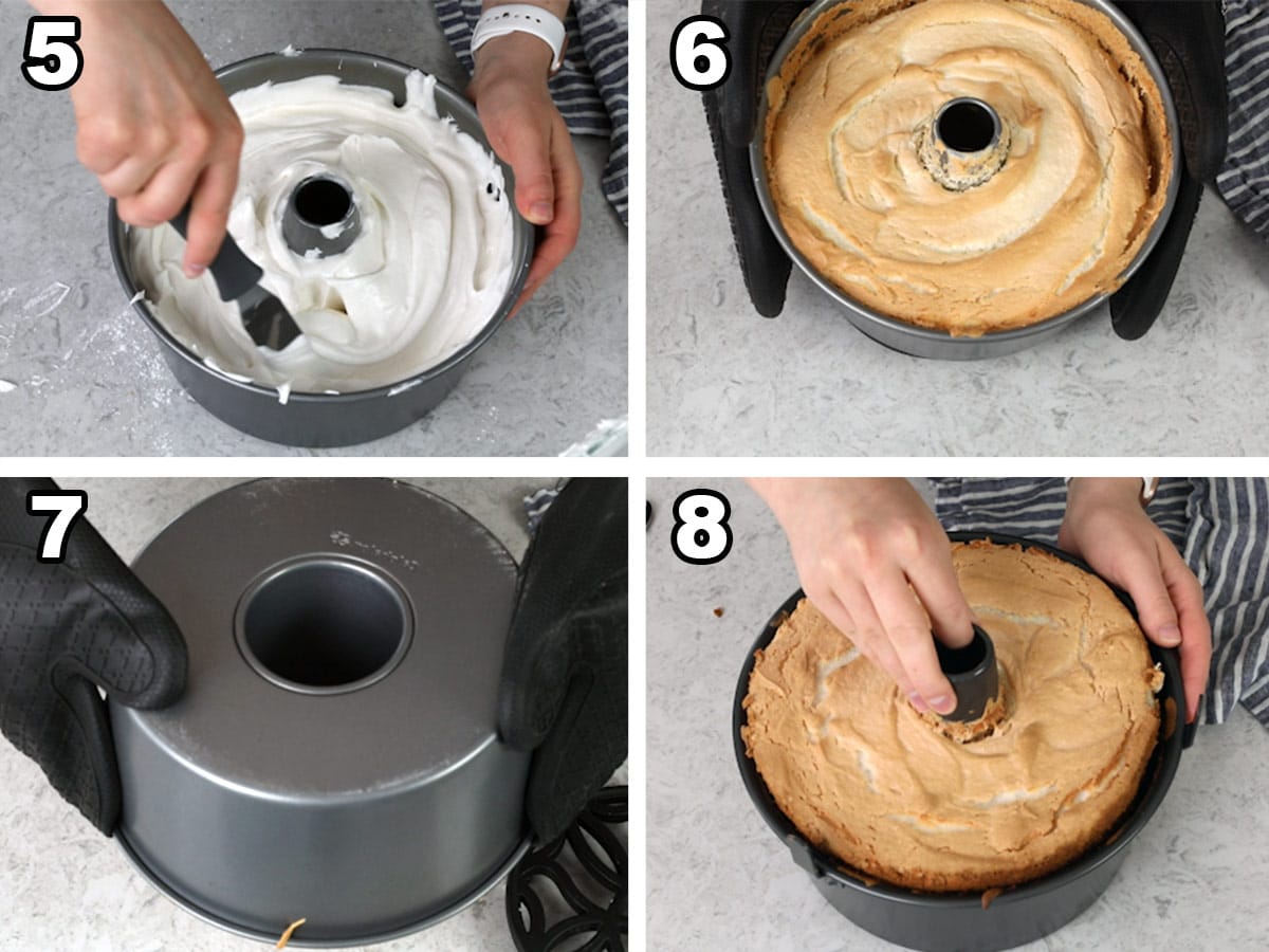 Easy Angel Food Cake in a Bundt Pan