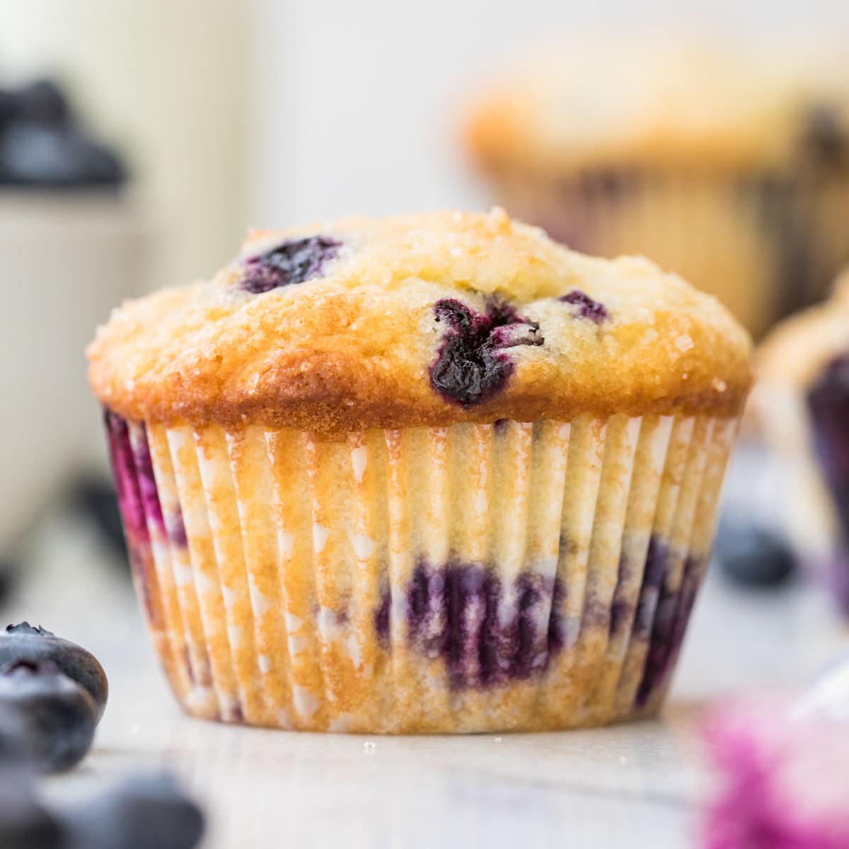 The Best Blueberry Muffins - Sugar Spun Run
