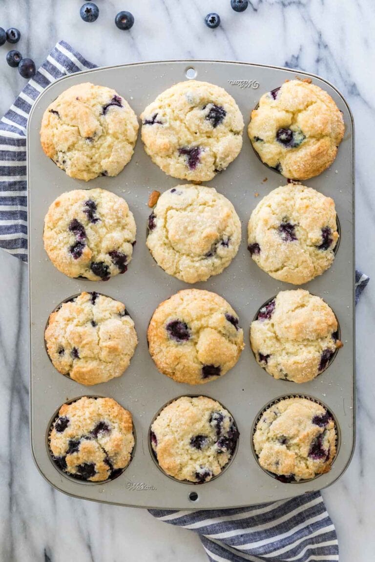 The Best Blueberry Muffins - Sugar Spun Run