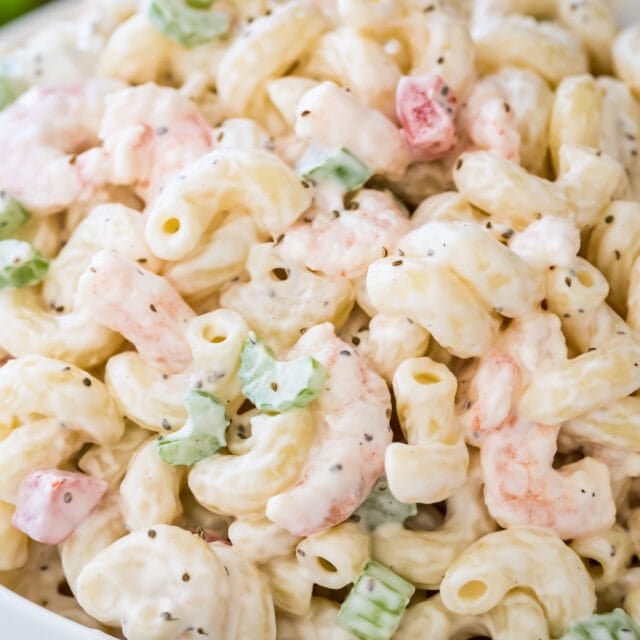 Shrimp Pasta Salad - Sugar Spun Run