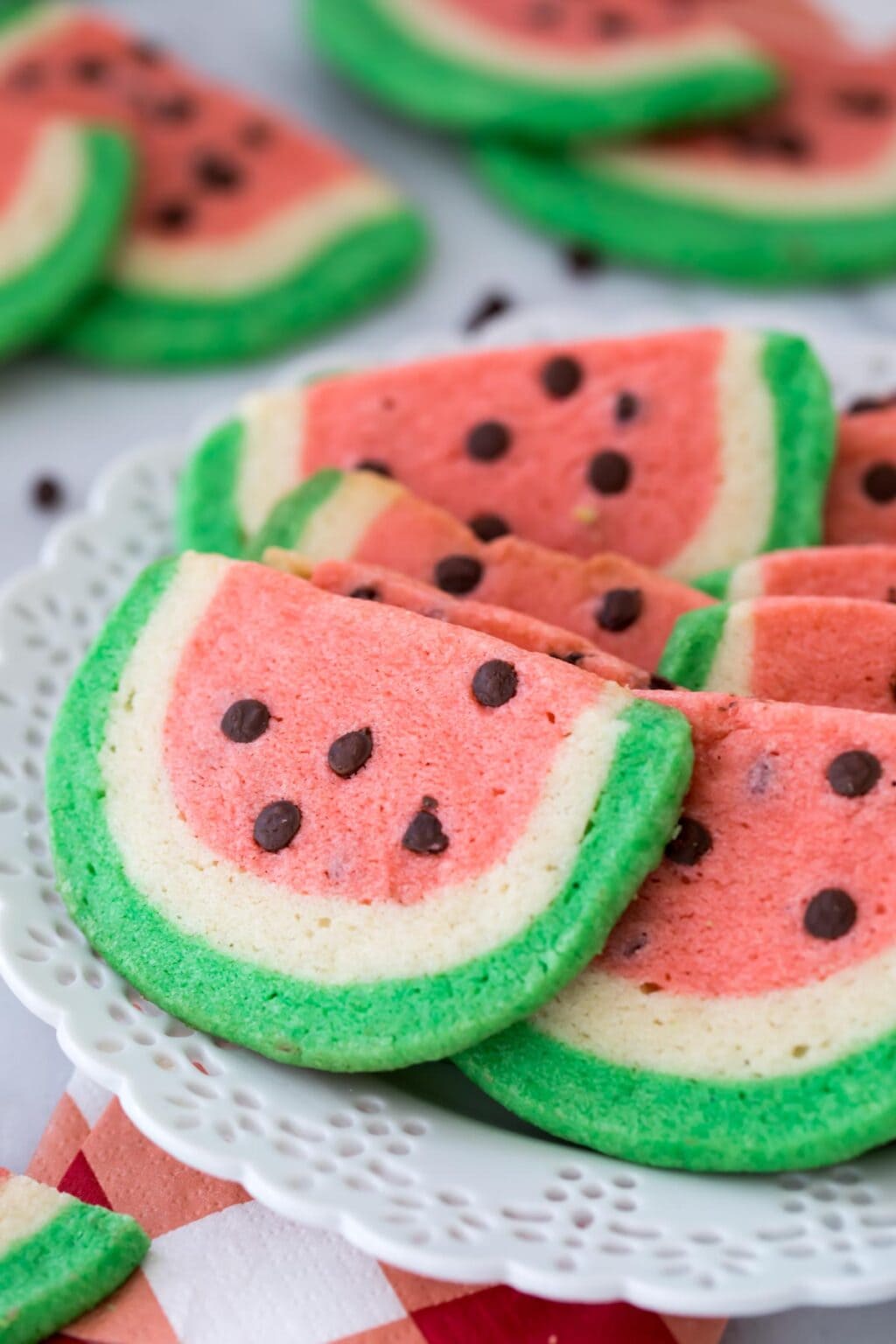 Watermelon Sugar Cookies - Sugar Spun Run