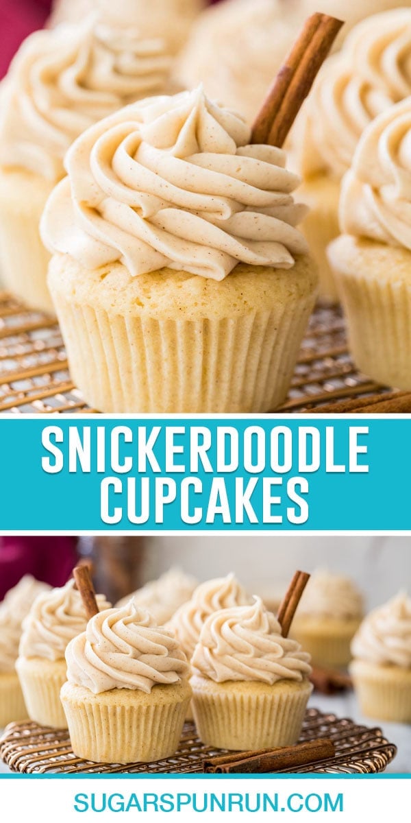 Snickerdoodle Cupcakes - Sugar Spun Run