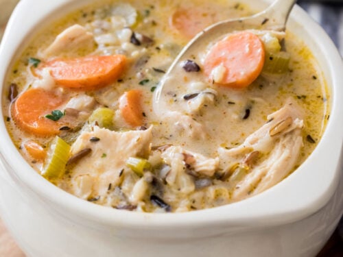 Chicken and Rice Soup, Microwavable Soup Bowl