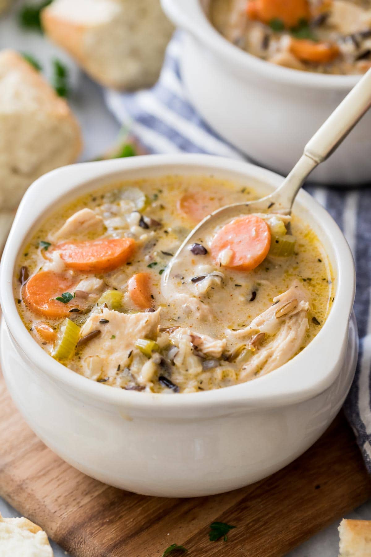 Chicken and Wild Rice Soup - Eat Yourself Skinny