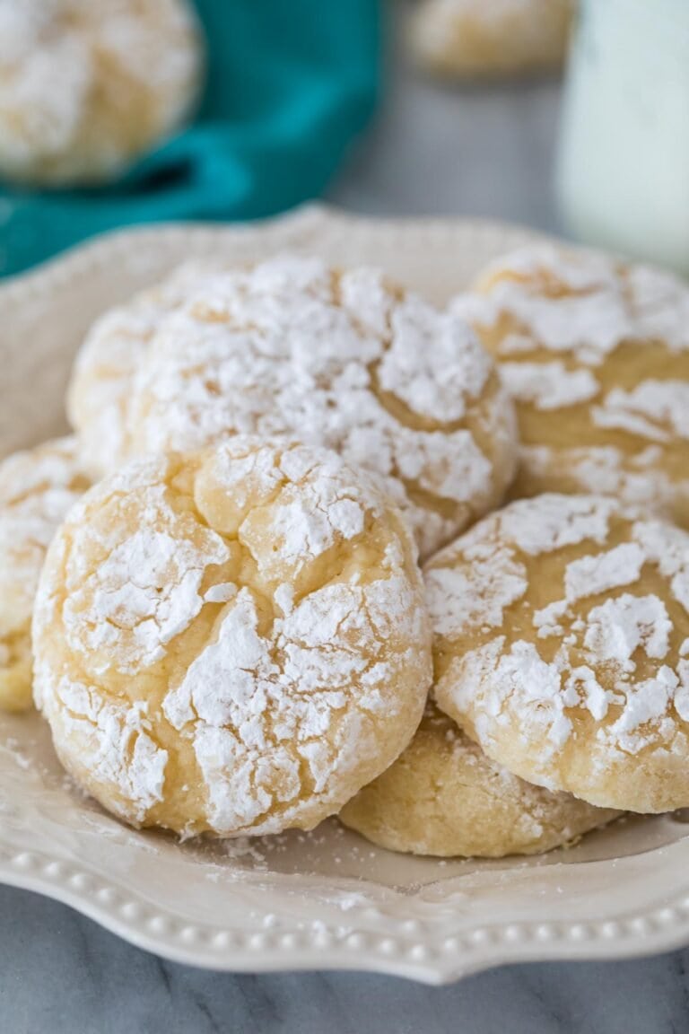 Gooey Butter Cookies (Made from Scratch!) - Sugar Spun Run