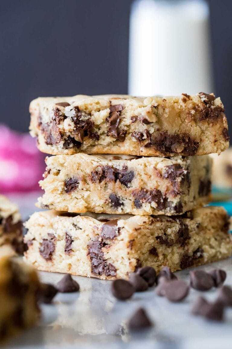 Chocolate Chip Cookie Bars Sugar Spun Run