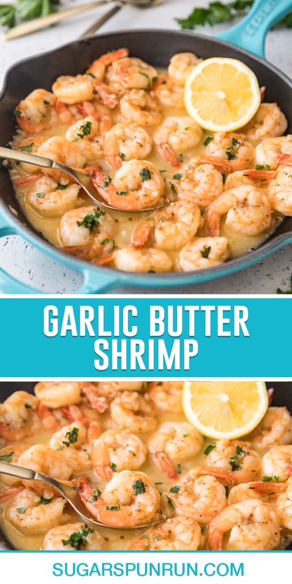 Garlic Butter Shrimp - Sugar Spun Run
