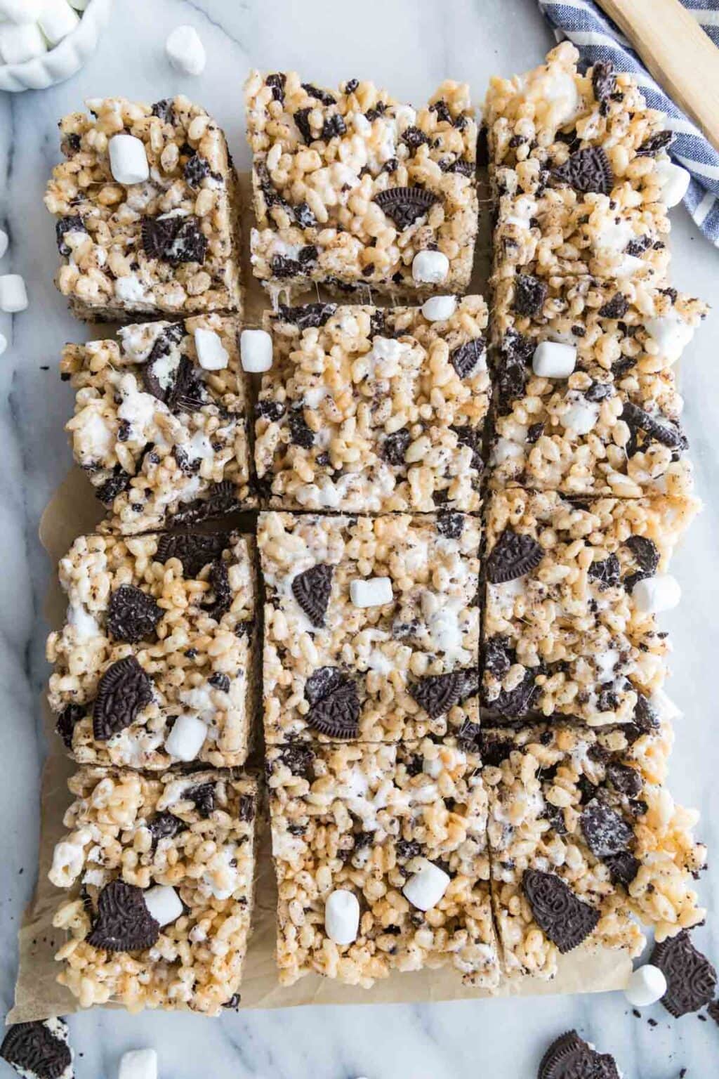 Cookies and Cream Rice Krispie Treats Sugar Spun Run