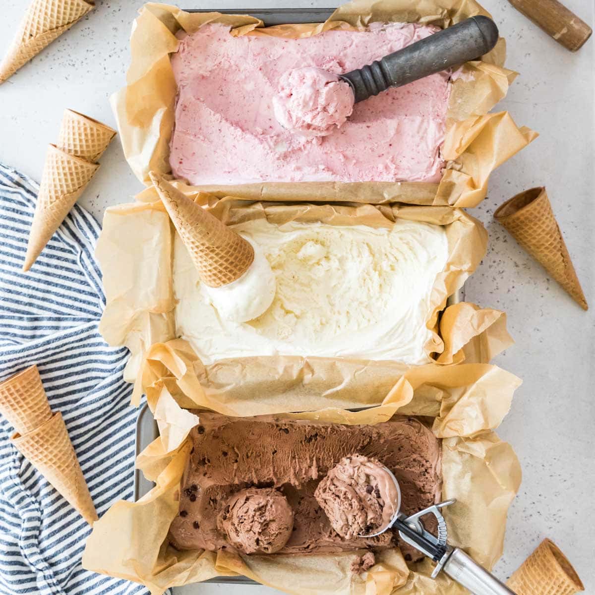 1 1/2 Gallon Plastic Ice Cream Tubs (Without Lids) - 10 Count - Frozen  Dessert Supplies
