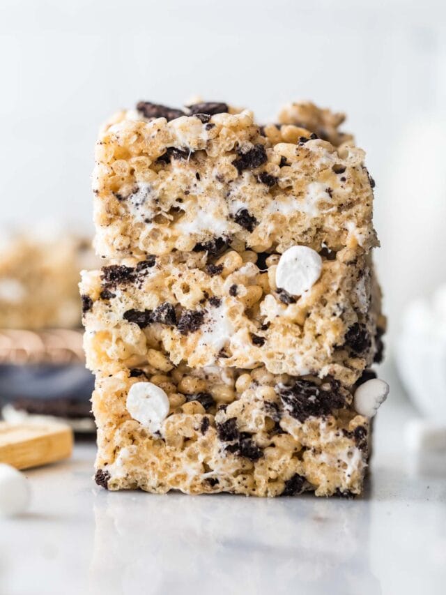 Cookies & Cream Rice Krispie Treats Sugar Spun Run