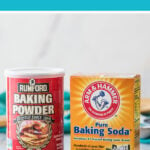 baking powder vs. baking soda image side by side