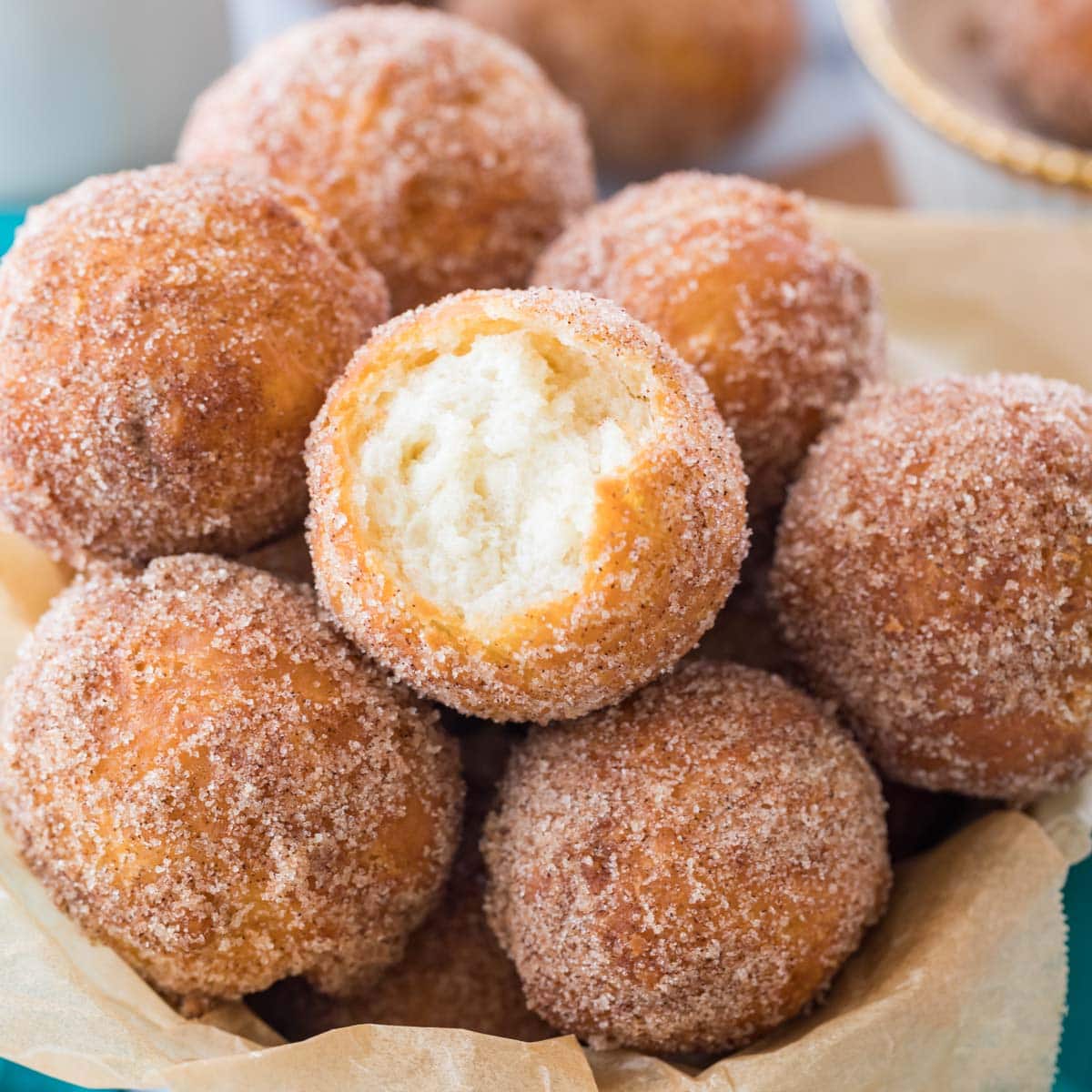 Fried Donut Holes No Yeast Sugar