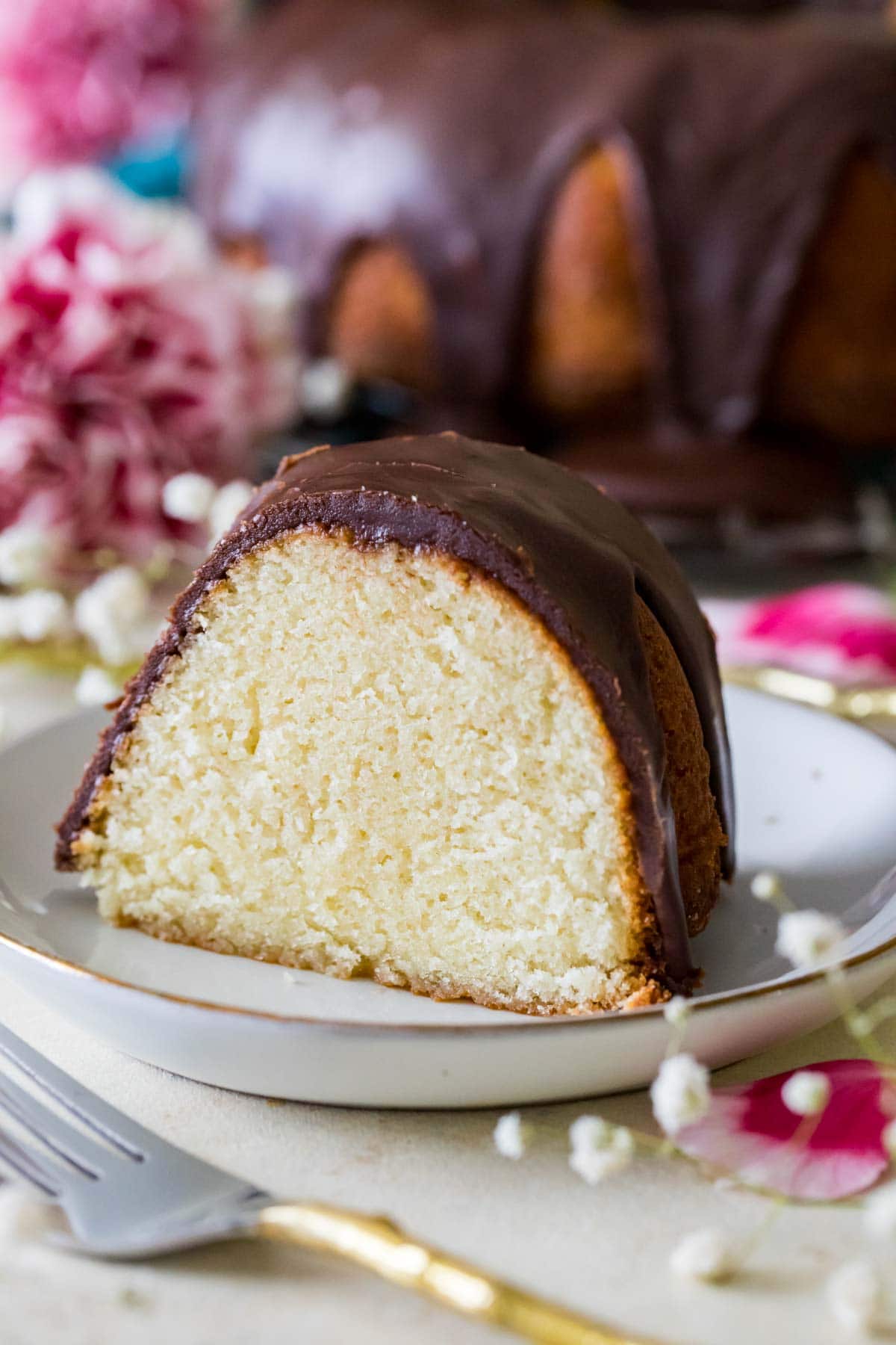 Hot Milk Mini Bundt Cake