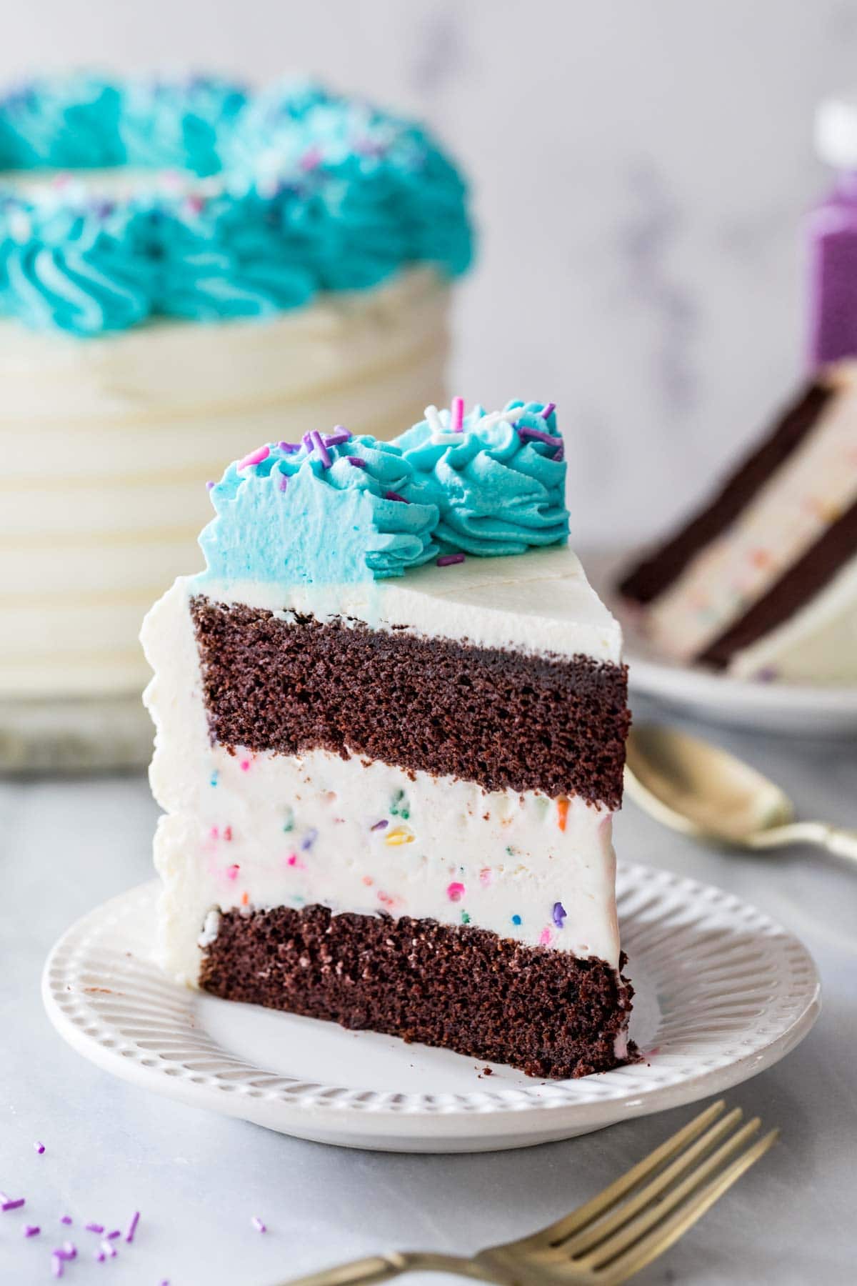 Ice cream outlet cake frosting