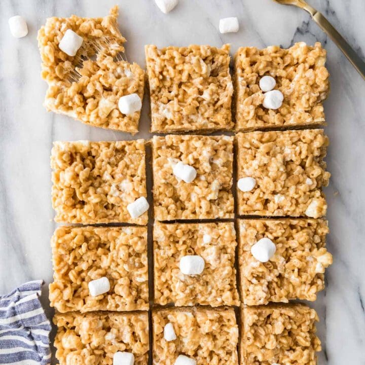 Peanut Butter Rice Krispie Treats Sugar Spun Run