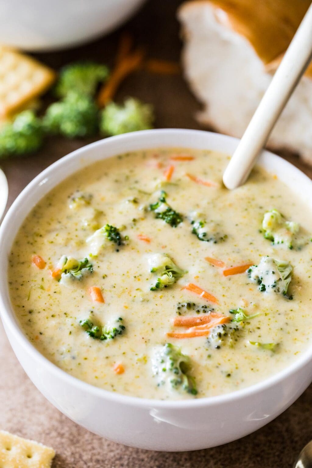 Broccoli Cheddar Soup - Sugar Spun Run
