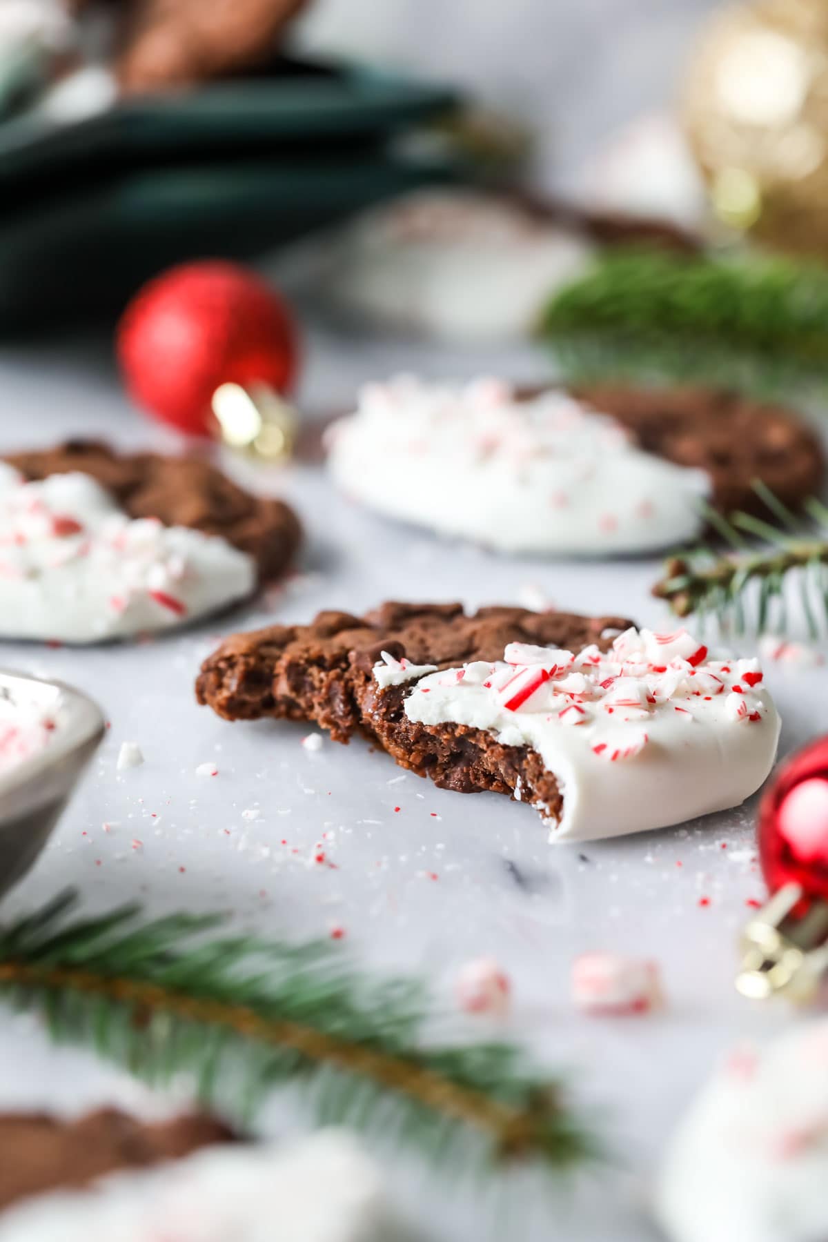 Peppermint Bark Cookies - Sugar Spun Run