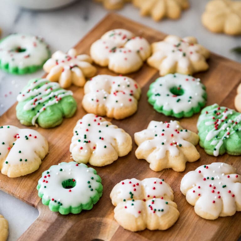 Whipped Shortbread Cookies - Sugar Spun Run