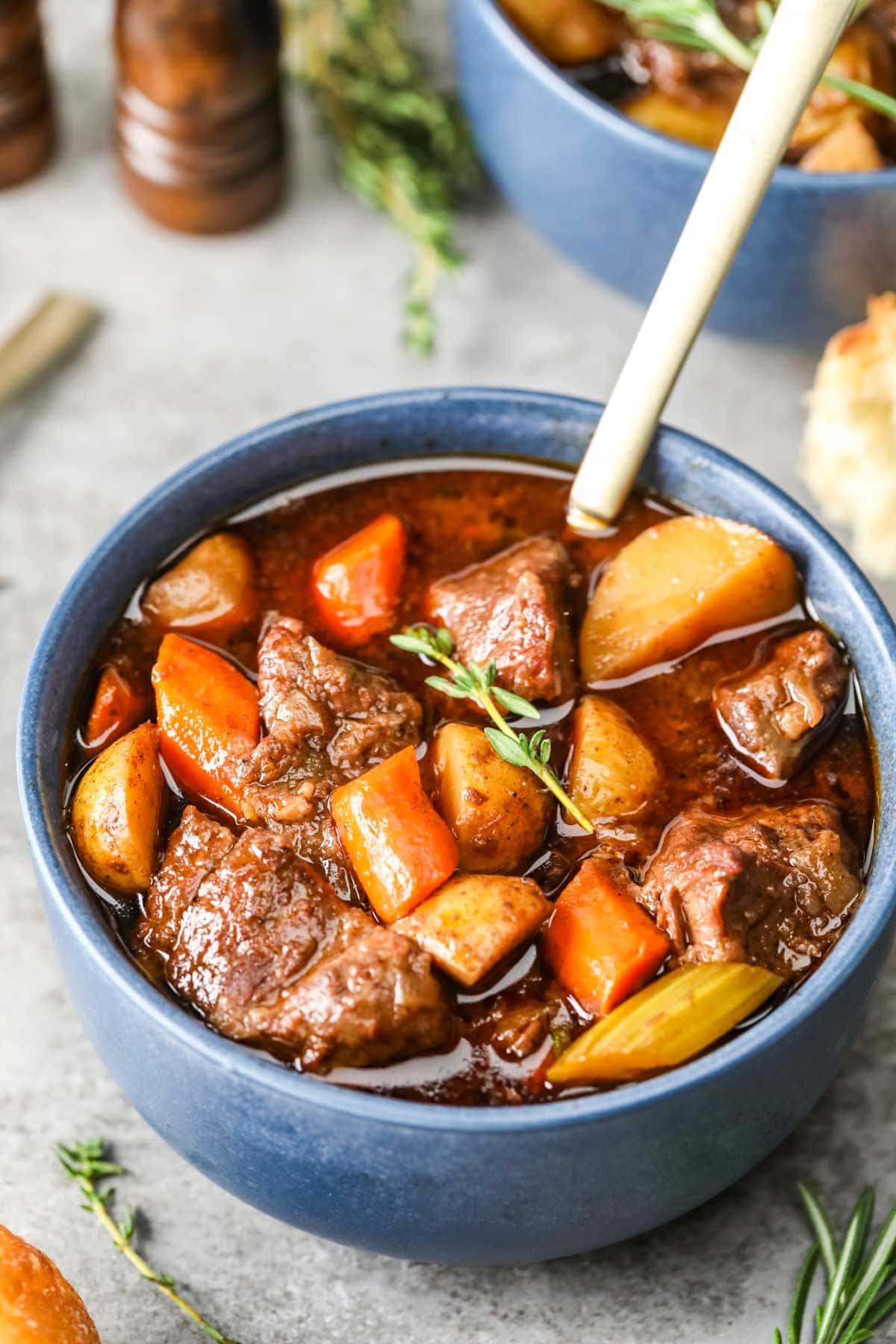 It's tradition to make beef stew in my family when the first cold