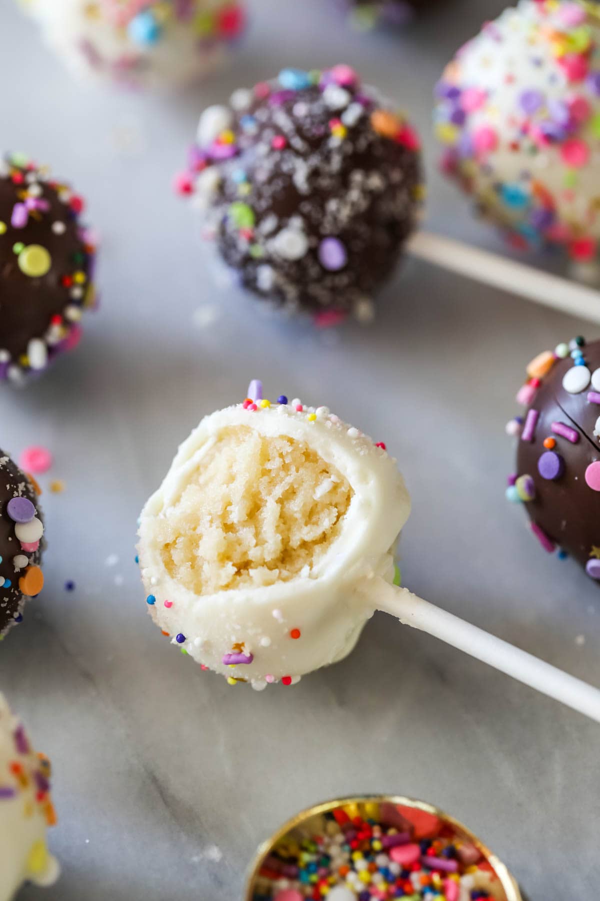 Chocolate Cake Pops - Sugar Spun Run