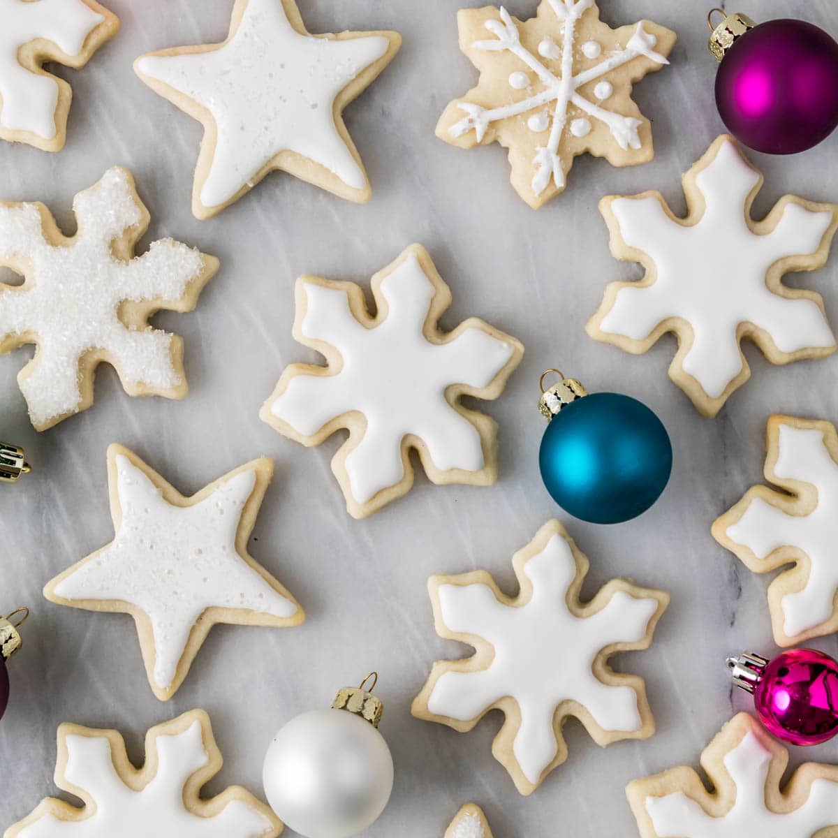 Snowflake Cookies - Dessert for Two