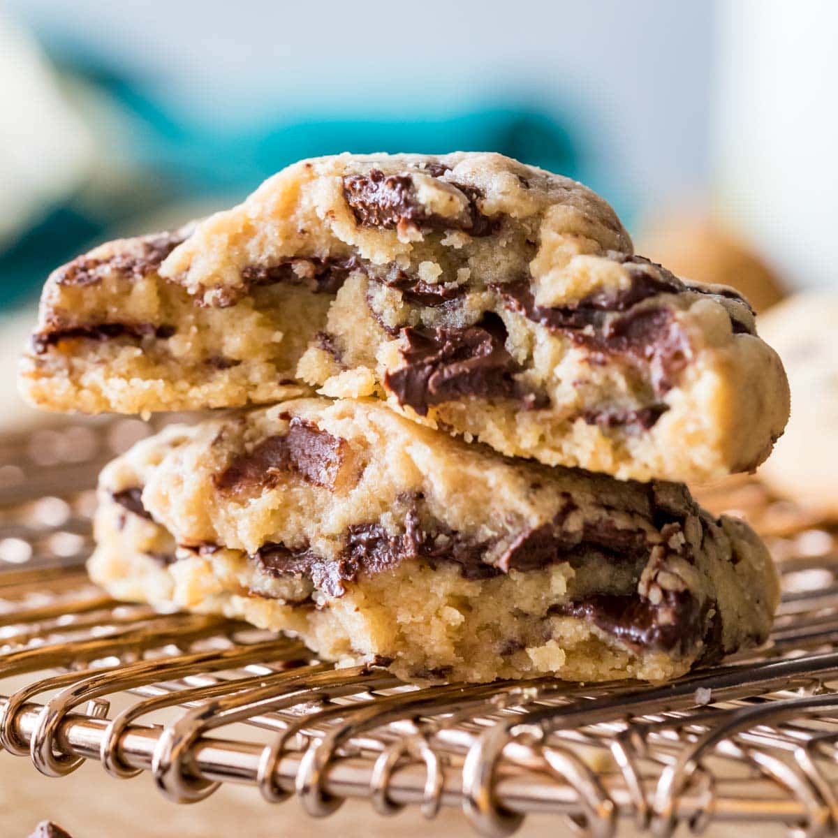 Peanut Butter Chocolate Chunk Cookies - Sugar Spun Run
