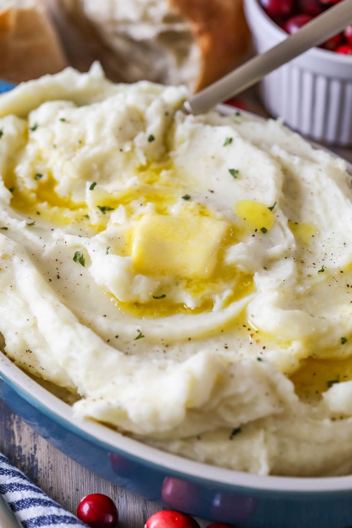 Roasted garlic red mashed potatoes- Butter Your Biscuit