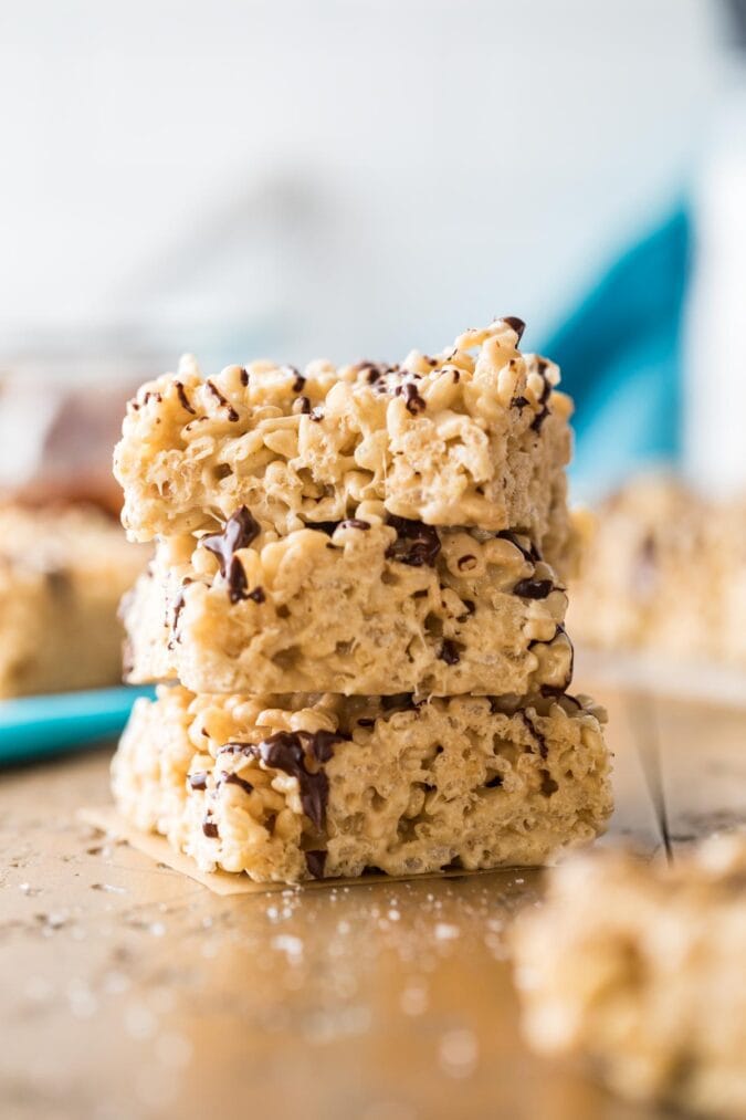 Salted Caramel Rice Krispie Treats Sugar Spun Run