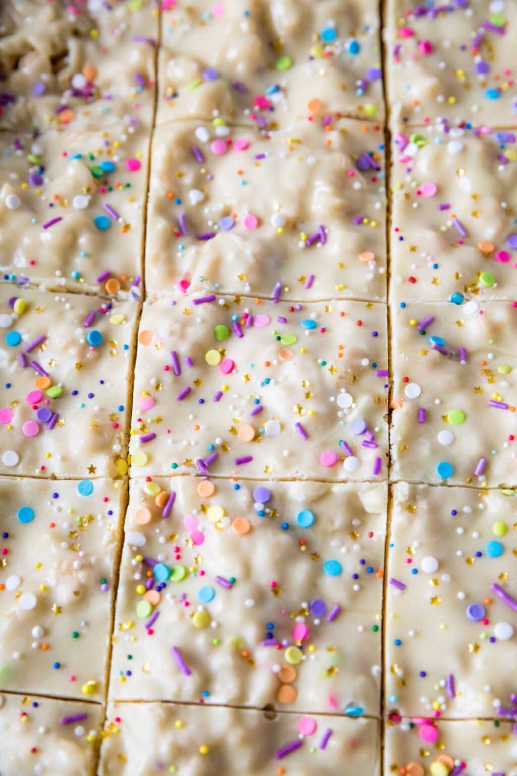 Cake Batter Rice Krispie Treats Sugar Spun Run