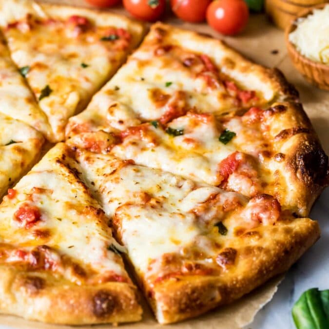 Sourdough pizza crust sugar spun run
