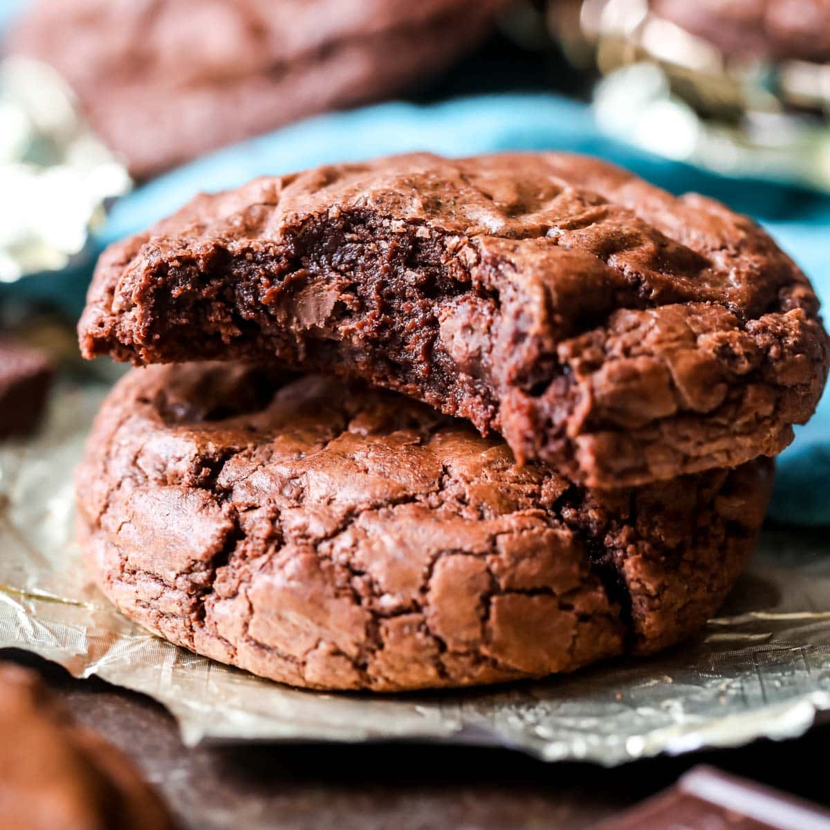 20 Minute Fudgy Chocolate Brownie Cookies - Frosting and Fettuccine