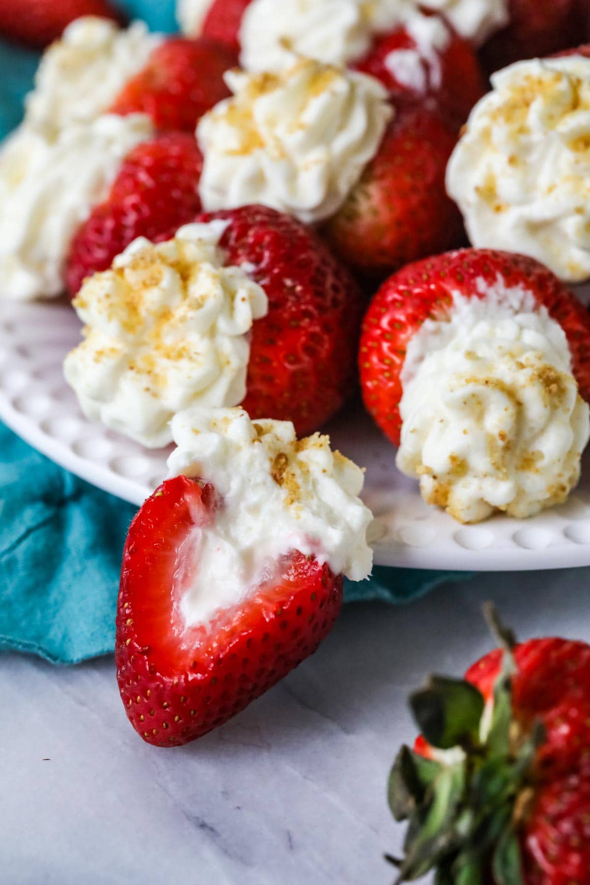 Cheesecake Stuffed Strawberries - 40