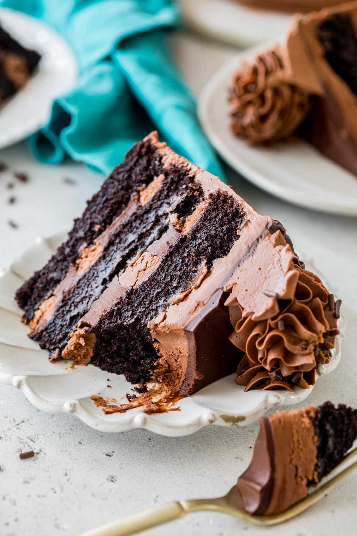 Triple Chocolate Cake - Sugar Spun Run