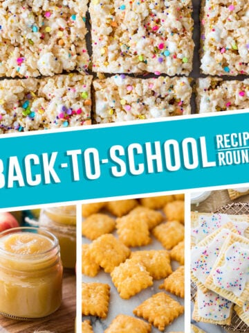 back to school recipe round up graphic thumbnail