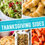 collage of thanksgiving side dishes