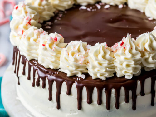 Peppermint Bark Cake