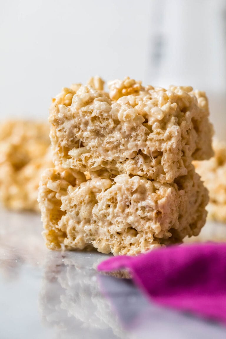 Brown Butter Rice Krispie Treats Sugar Spun Run