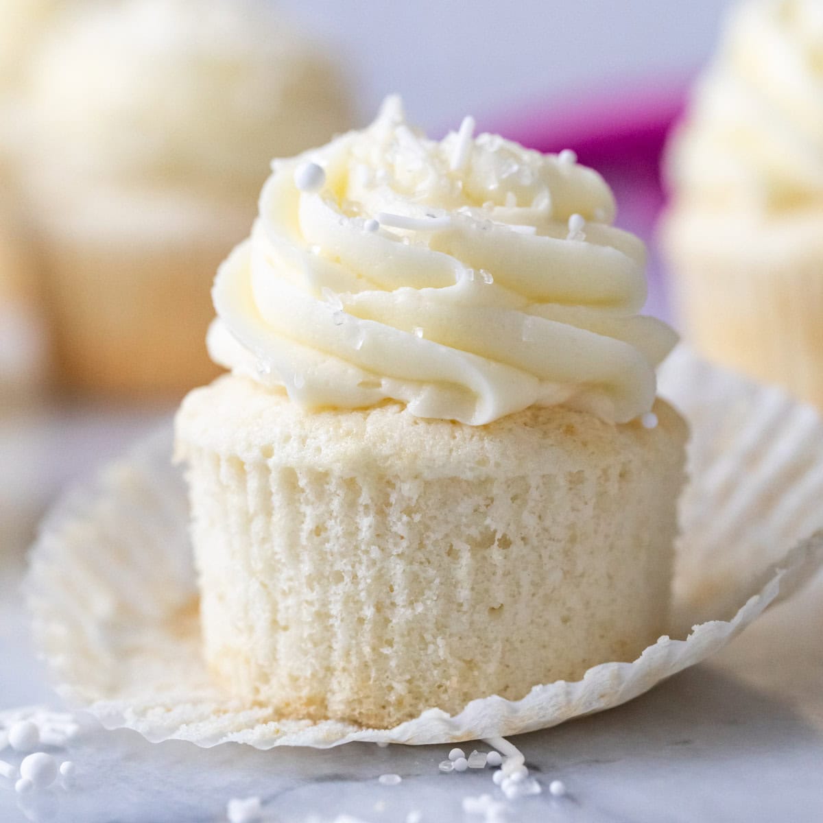 White Cupcakes  