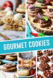 collage of gourmet cookie recipes