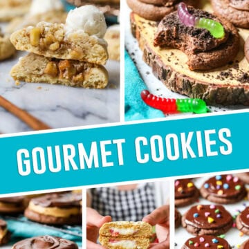 collage of gourmet cookie recipes