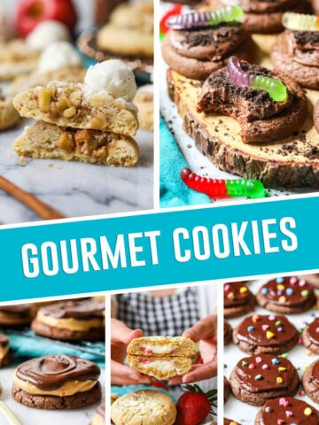 collage of gourmet cookie recipes